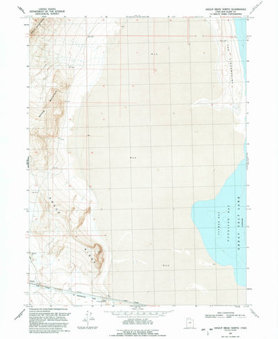 United States Geological Survey Hogup Ridge North, UT (1991, 24000-Scale) digital map