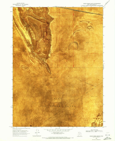United States Geological Survey Hogup Ridge South, UT (1969, 24000-Scale) digital map