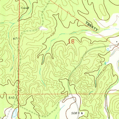 United States Geological Survey Hohenlinden, MS (1972, 24000-Scale) digital map