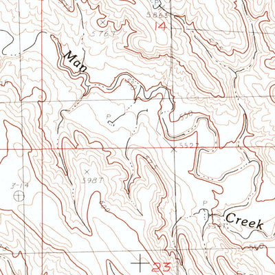 United States Geological Survey Hohrman Ranch, SD (1982, 24000-Scale) digital map