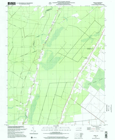 United States Geological Survey Hoke, NC (1997, 24000-Scale) digital map