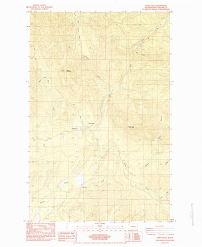 United States Geological Survey Hoko Falls, WA (1984, 24000-Scale) digital map