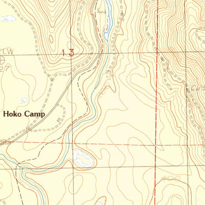 United States Geological Survey Hoko Falls, WA (1984, 24000-Scale) digital map