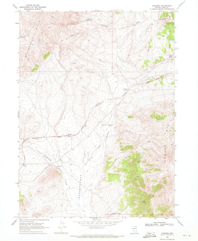 United States Geological Survey Holborn, NV (1968, 24000-Scale) digital map