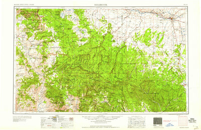 United States Geological Survey Holbrook, AZ (1958, 250000-Scale) digital map