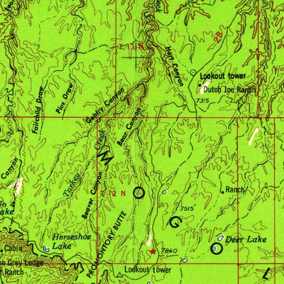 United States Geological Survey Holbrook, AZ (1960, 250000-Scale) digital map