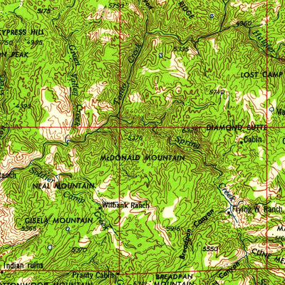 United States Geological Survey Holbrook, AZ (1960, 250000-Scale) digital map