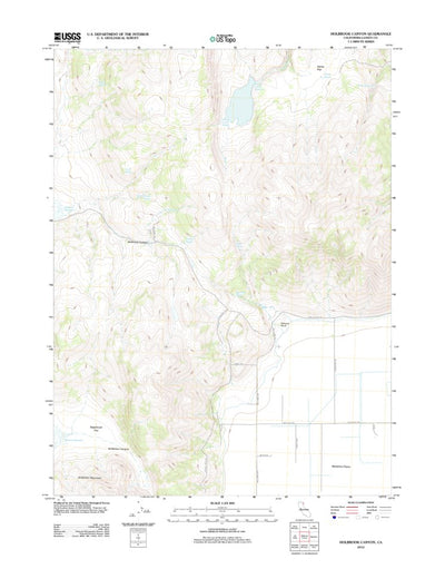 United States Geological Survey Holbrook Canyon, CA (2012, 24000-Scale) digital map