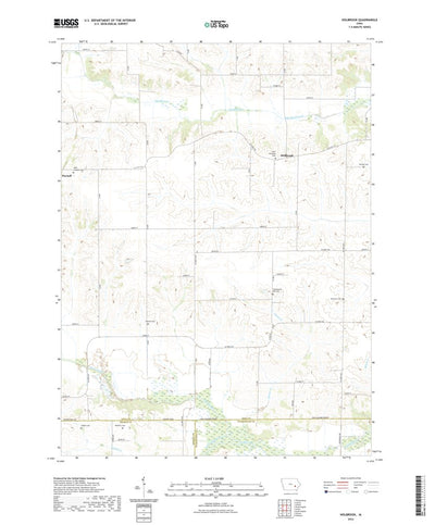 United States Geological Survey Holbrook, IA (2022, 24000-Scale) digital map