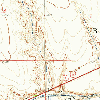 United States Geological Survey Holbrook, NE (1958, 24000-Scale) digital map