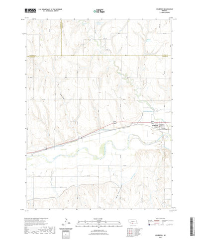 United States Geological Survey Holbrook, NE (2021, 24000-Scale) digital map