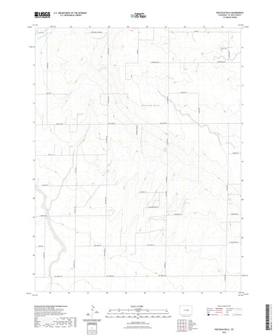 United States Geological Survey Holcolm Hills, CO (2022, 24000-Scale) digital map
