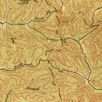 United States Geological Survey Holden, WV (1912, 62500-Scale) digital map