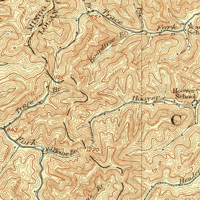 United States Geological Survey Holden, WV (1928, 62500-Scale) digital map