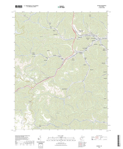 United States Geological Survey Holden, WV (2023, 24000-Scale) digital map