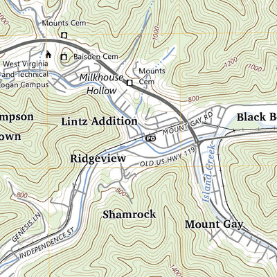 United States Geological Survey Holden, WV (2023, 24000-Scale) digital map