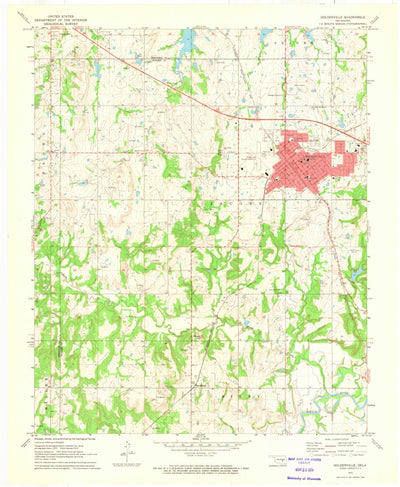 United States Geological Survey Holdenville, OK (1972, 24000-Scale) digital map