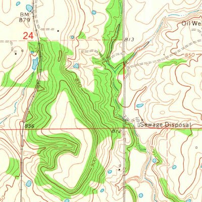 United States Geological Survey Holdenville, OK (1972, 24000-Scale) digital map