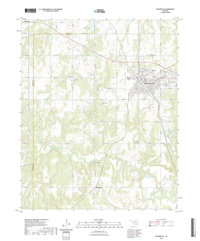 United States Geological Survey Holdenville, OK (2022, 24000-Scale) digital map