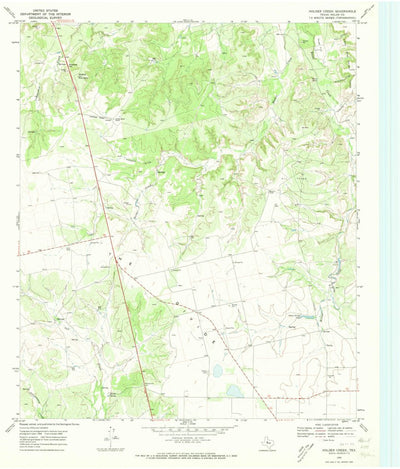 United States Geological Survey Holder Creek, TX (1969, 24000-Scale) digital map