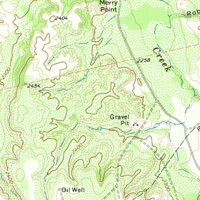 United States Geological Survey Holder Creek, TX (1969, 24000-Scale) digital map