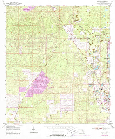 United States Geological Survey Holder, FL (1954, 24000-Scale) digital map