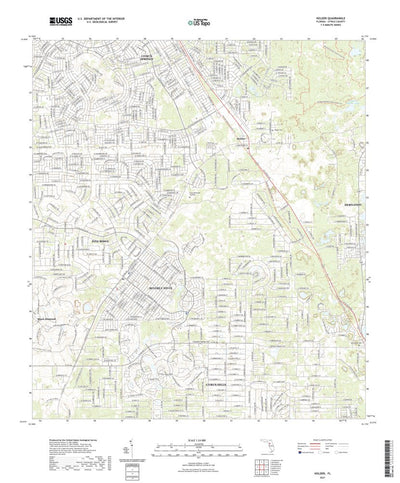 United States Geological Survey Holder, FL (2021, 24000-Scale) digital map