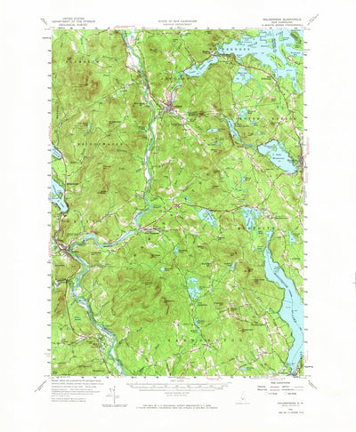 United States Geological Survey Holderness, NH (1956, 62500-Scale) digital map