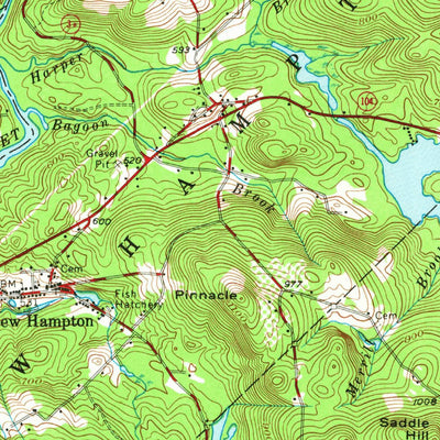 United States Geological Survey Holderness, NH (1956, 62500-Scale) digital map