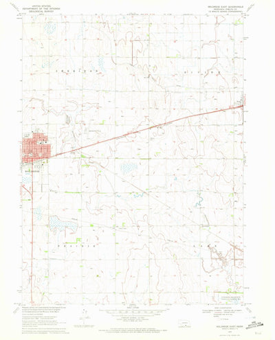 United States Geological Survey Holdrege East, NE (1970, 24000-Scale) digital map
