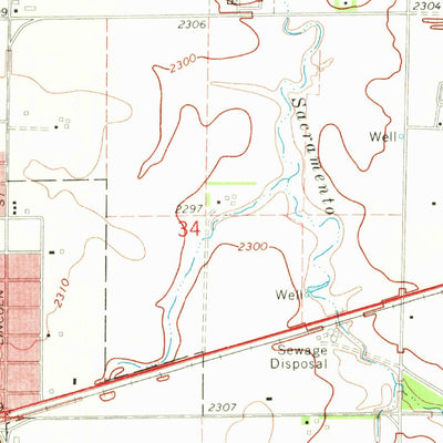 United States Geological Survey Holdrege East, NE (1970, 24000-Scale) digital map