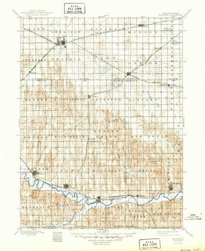 United States Geological Survey Holdrege, NE-KS (1896, 125000-Scale) digital map