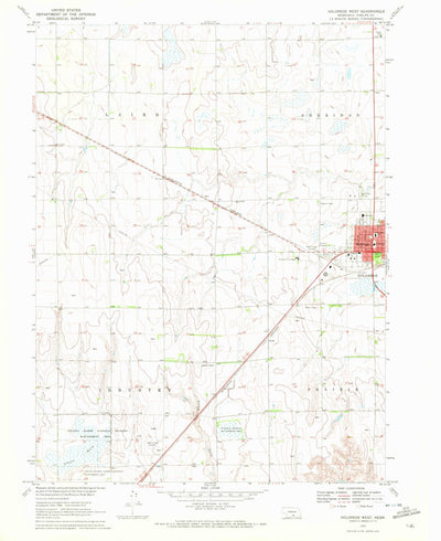 United States Geological Survey Holdrege West, NE (1970, 24000-Scale) digital map