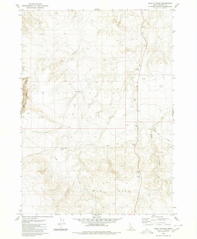 United States Geological Survey Hole In Rock, ID (1980, 24000-Scale) digital map