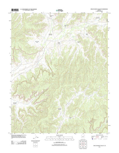 United States Geological Survey Hole In Rock Valley, AZ (2011, 24000-Scale) digital map