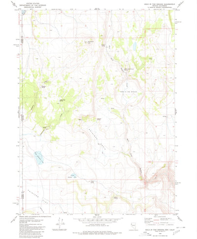 United States Geological Survey Hole In The Ground, NV-CA (1980, 24000-Scale) digital map