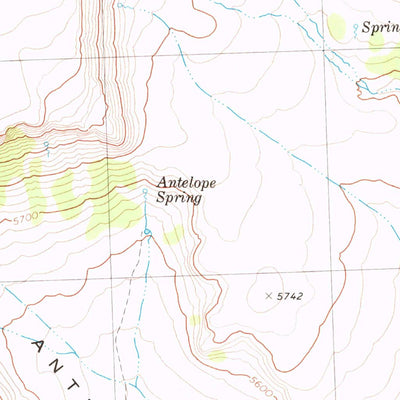 United States Geological Survey Hole In The Ground, NV-CA (1980, 24000-Scale) digital map