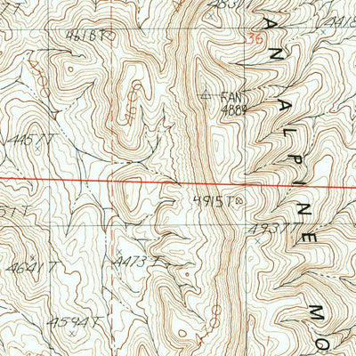 United States Geological Survey Hole In The Wall, NV (1990, 24000-Scale) digital map