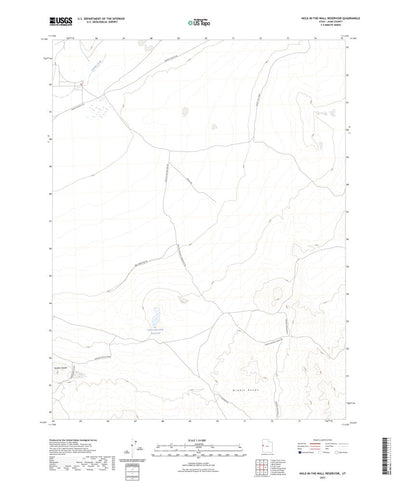 United States Geological Survey Hole-in-the-Wall Reservoir, UT (2023, 24000-Scale) digital map