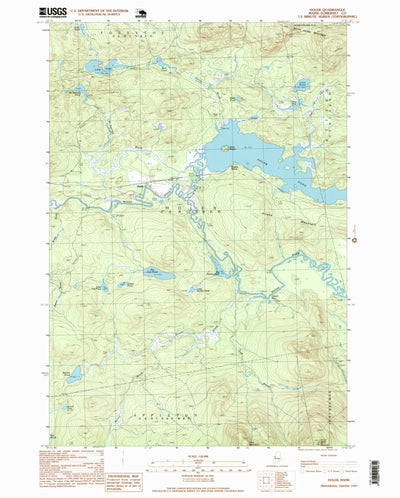 United States Geological Survey Holeb, ME (1997, 24000-Scale) digital map