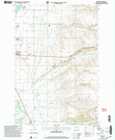 United States Geological Survey Holker, MT (2001, 24000-Scale) digital map