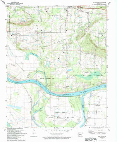 United States Geological Survey Holla Bend, AR (1993, 24000-Scale) digital map