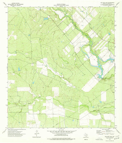 United States Geological Survey Holland Dam, TX (1974, 24000-Scale) digital map