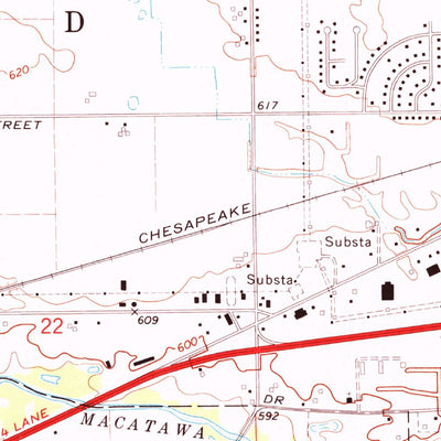 United States Geological Survey Holland East, MI (1972, 24000-Scale) digital map