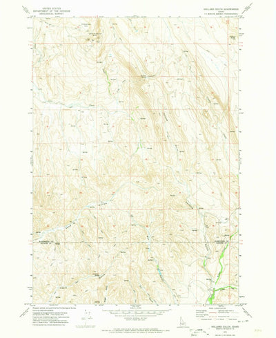 United States Geological Survey Holland Gulch, ID (1970, 24000-Scale) digital map