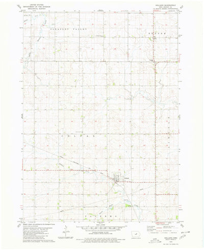 United States Geological Survey Holland, IA (1979, 24000-Scale) digital map