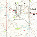 United States Geological Survey Holland, IA (1979, 24000-Scale) digital map