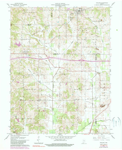 United States Geological Survey Holland, IN (1961, 24000-Scale) digital map