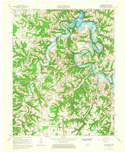 United States Geological Survey Holland, KY-TN (1965, 24000-Scale) digital map