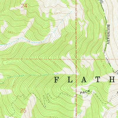 United States Geological Survey Holland Lake, MT (1965, 24000-Scale) digital map